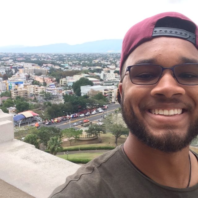 image of student studying abroad