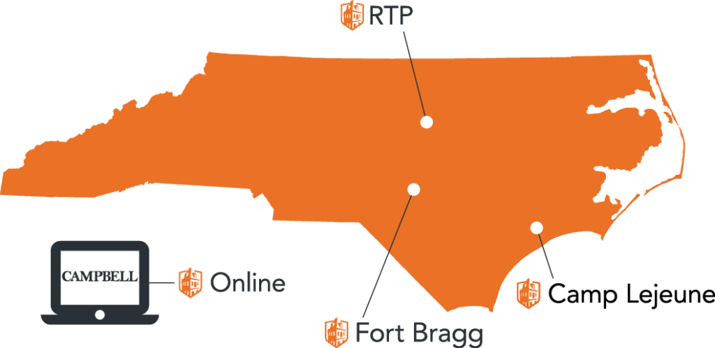 map of adult & online education locations