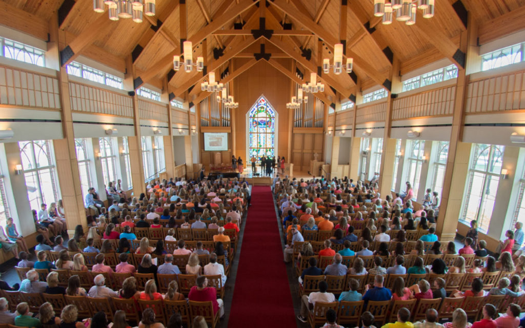 image of service in butler chapel