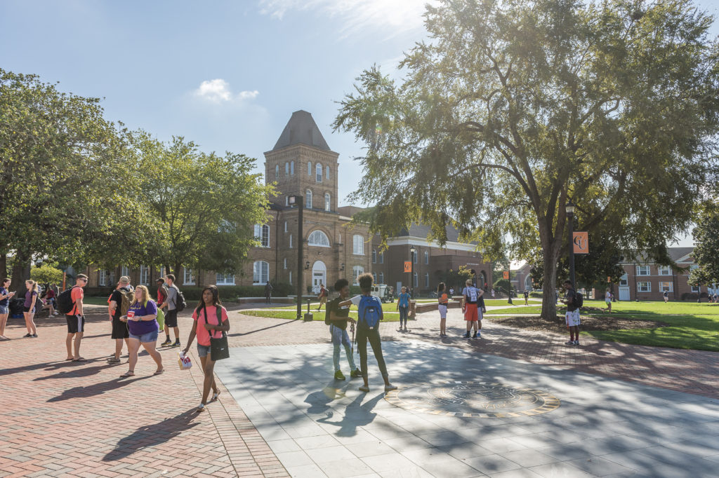 image of students on campus