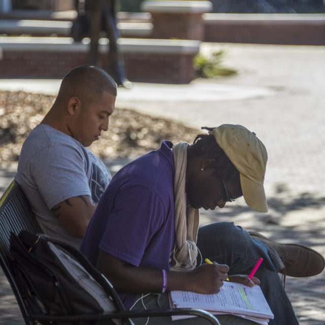 image of students on campus