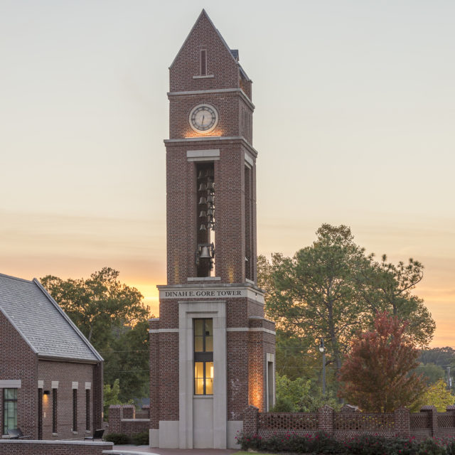 image of bell tower at butler chapel