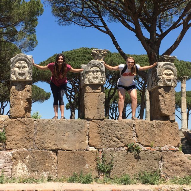 Students studying abroad