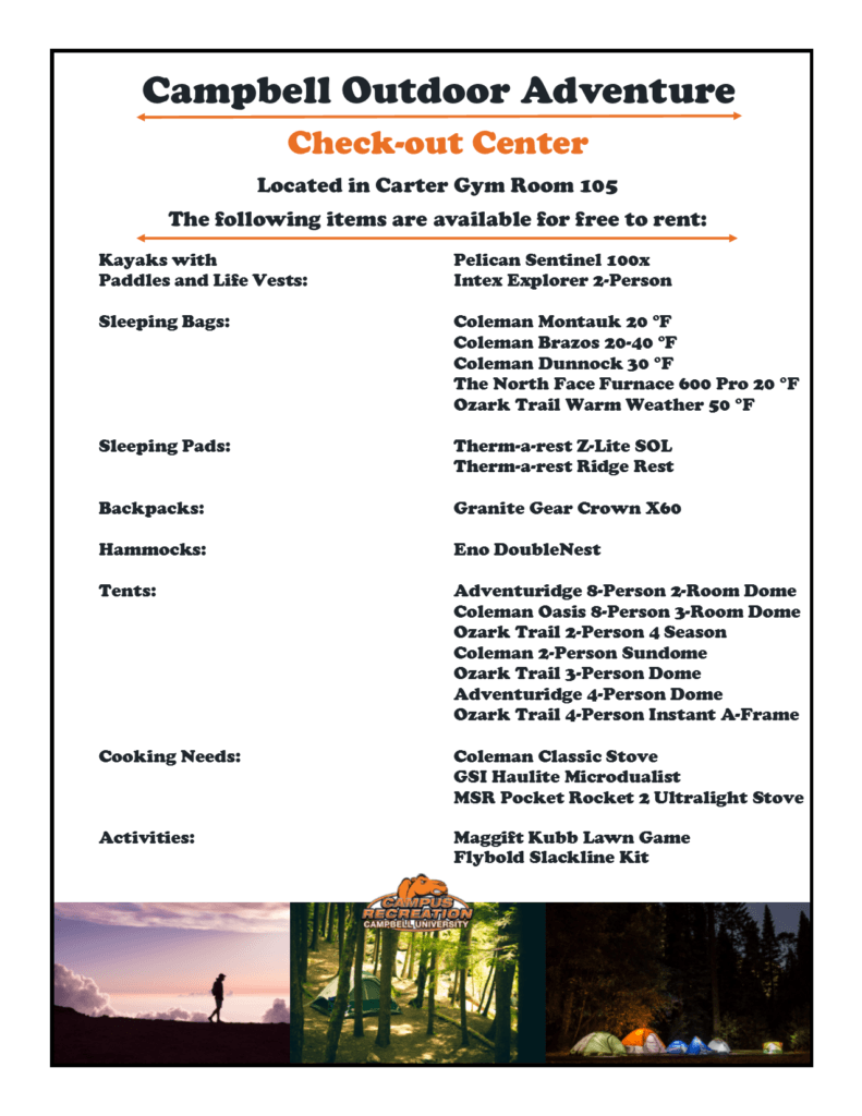 Check-out Center information
