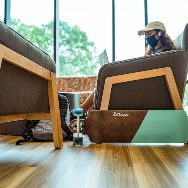 image of student studying