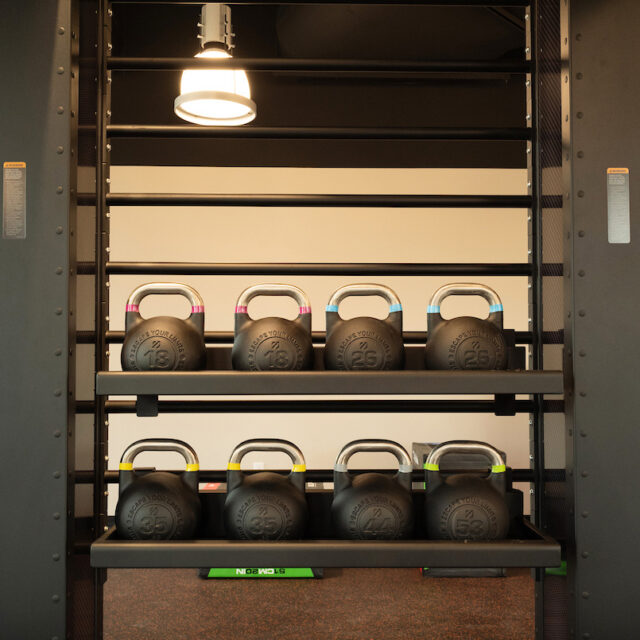 fitness center kettle bells