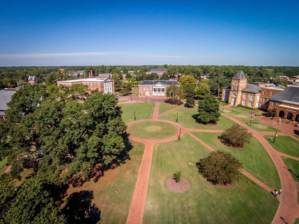 overhead image of Campbell