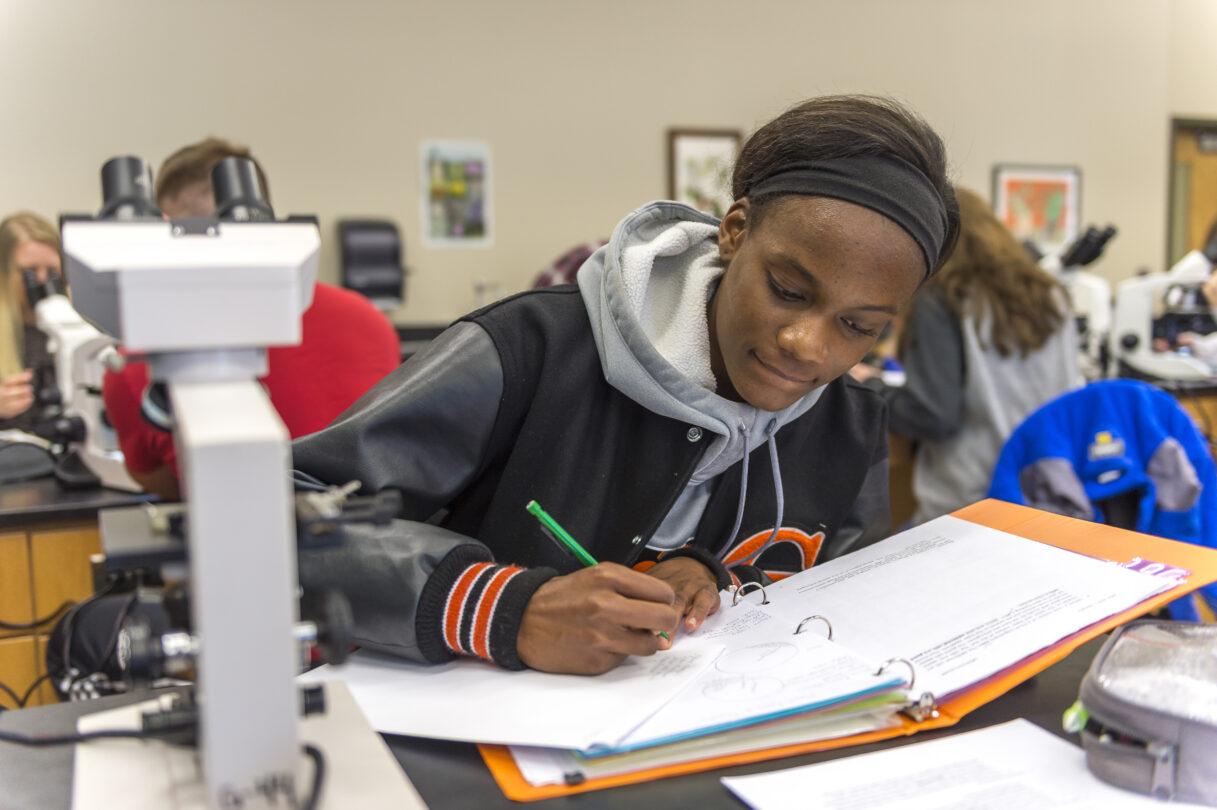 Biochemistry Students in classroom