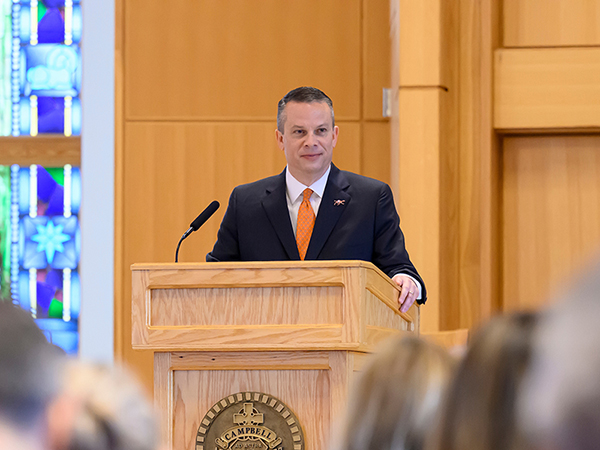 Dr. Downs at Podium