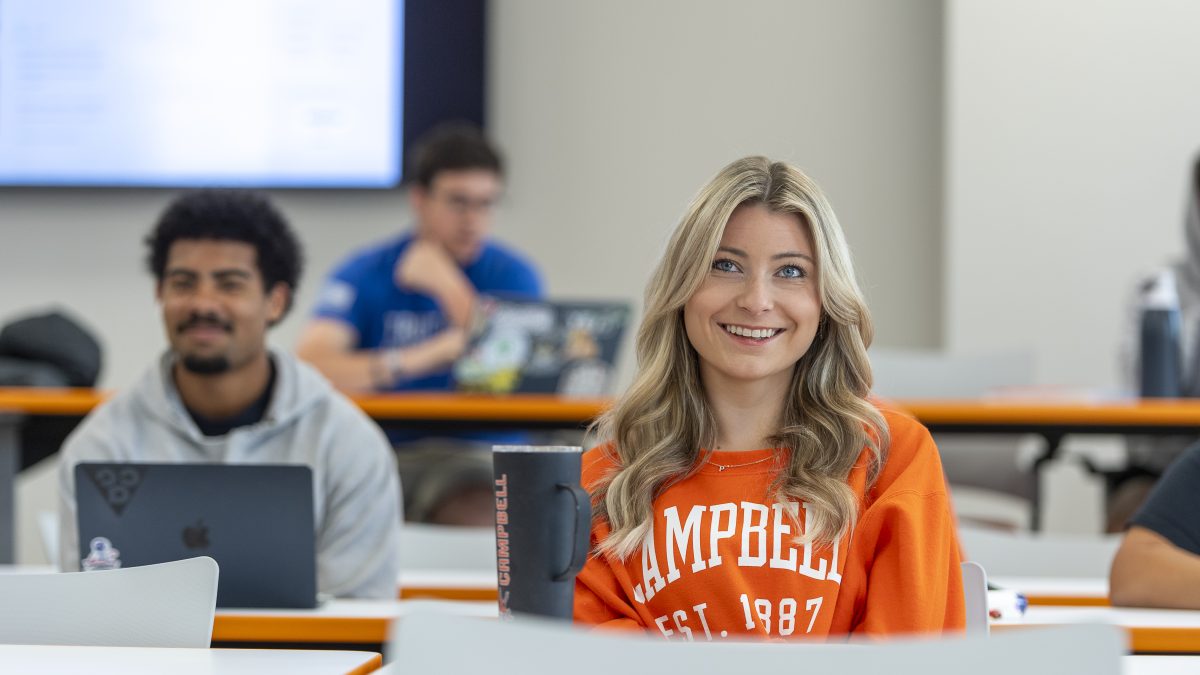 Campbell Student in Classroom