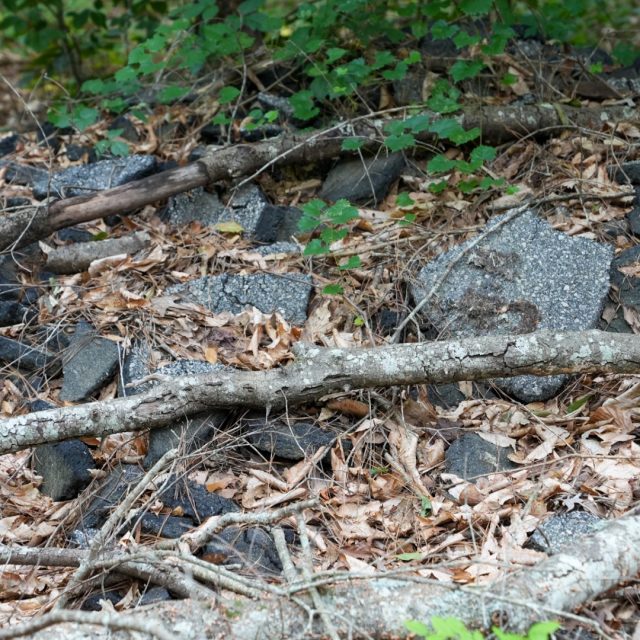 Asphalt piles at River Park