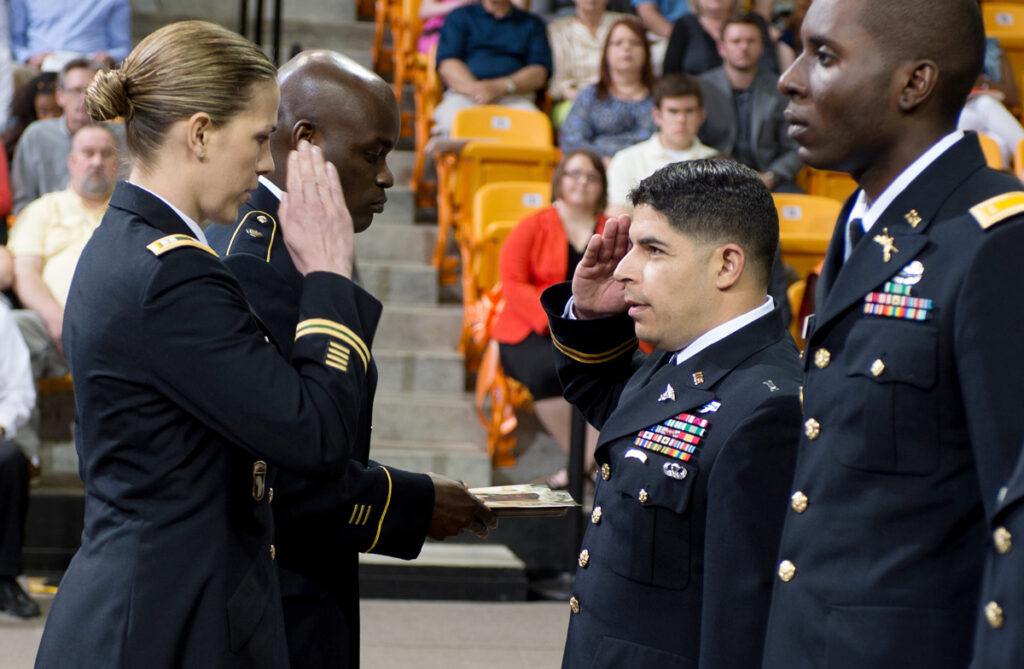 photo of military students