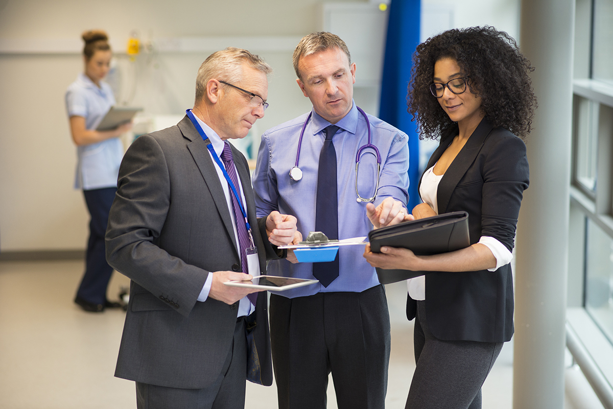 image of healthcare management team