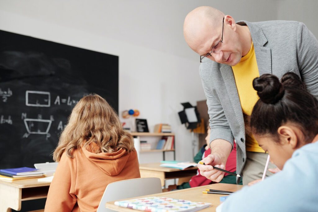 image of teacher in classroom