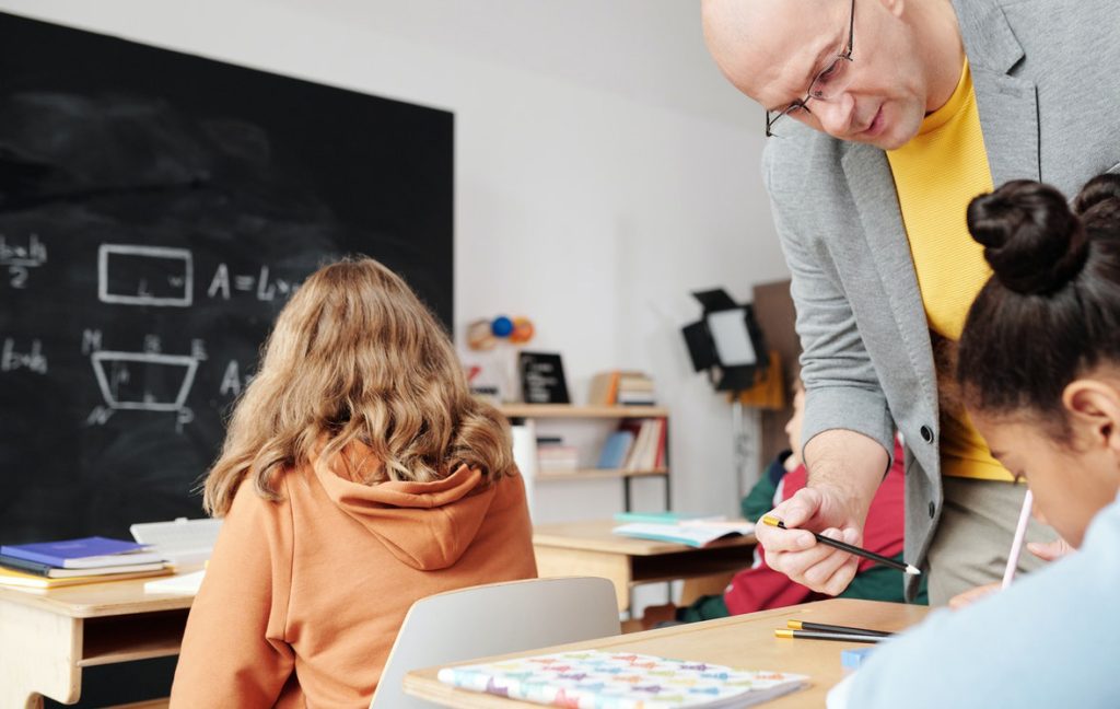 image of teacher in classroom