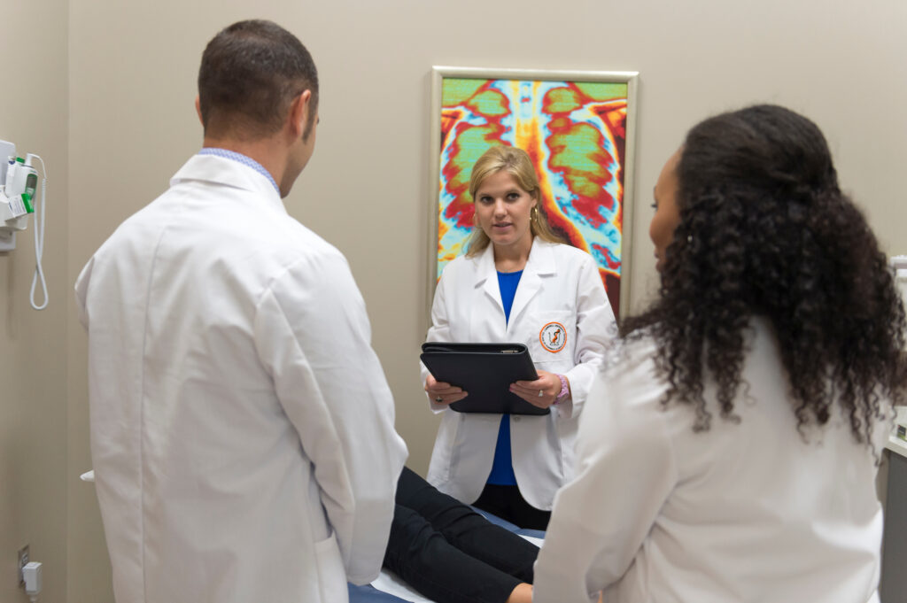 Physician Assistant Program students in white coats