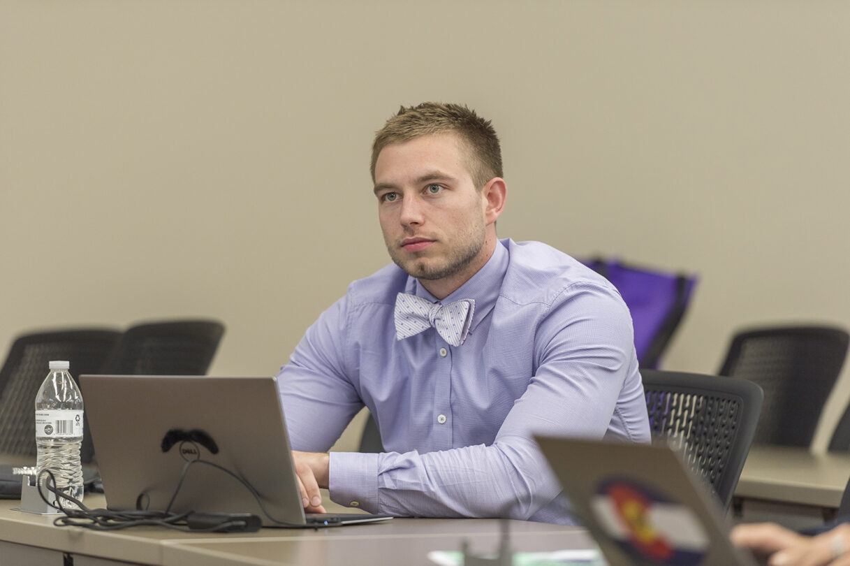 image of student in class