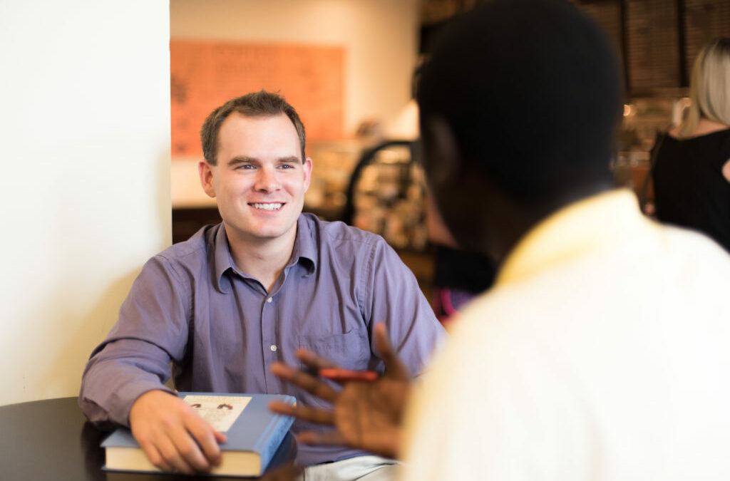 image of students talking