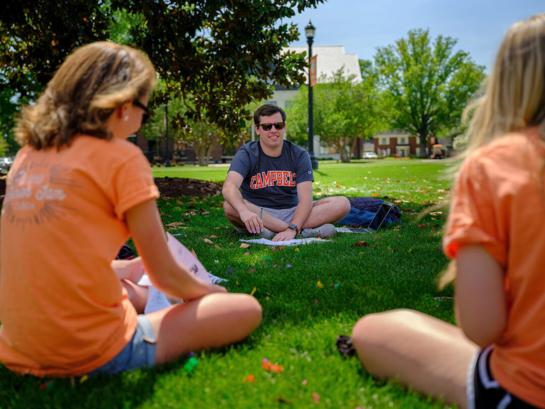 image of students on campus