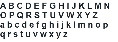 image of arial font