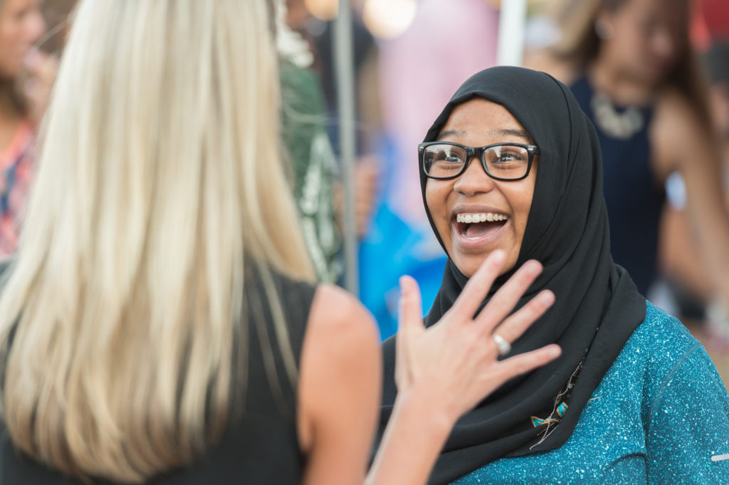 image of students laughing