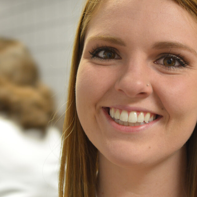 image of a smiling student