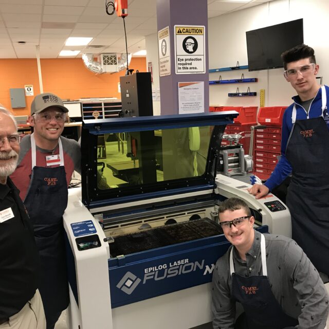 students in shop