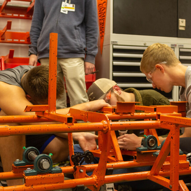 image of students working on rover