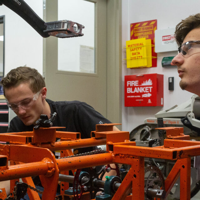 image of two engineering students