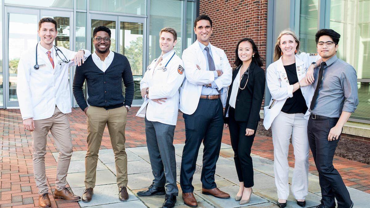 image of CUSOM medical students at Campbell University School of Osteopathic Medicine