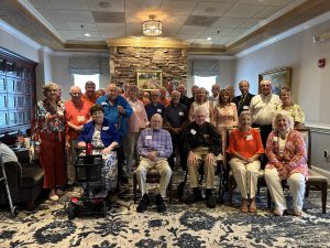 Golden Club alumni gather for a group photo during Campbell University’s annual Golden Club Luncheon at Raleigh Country Club.