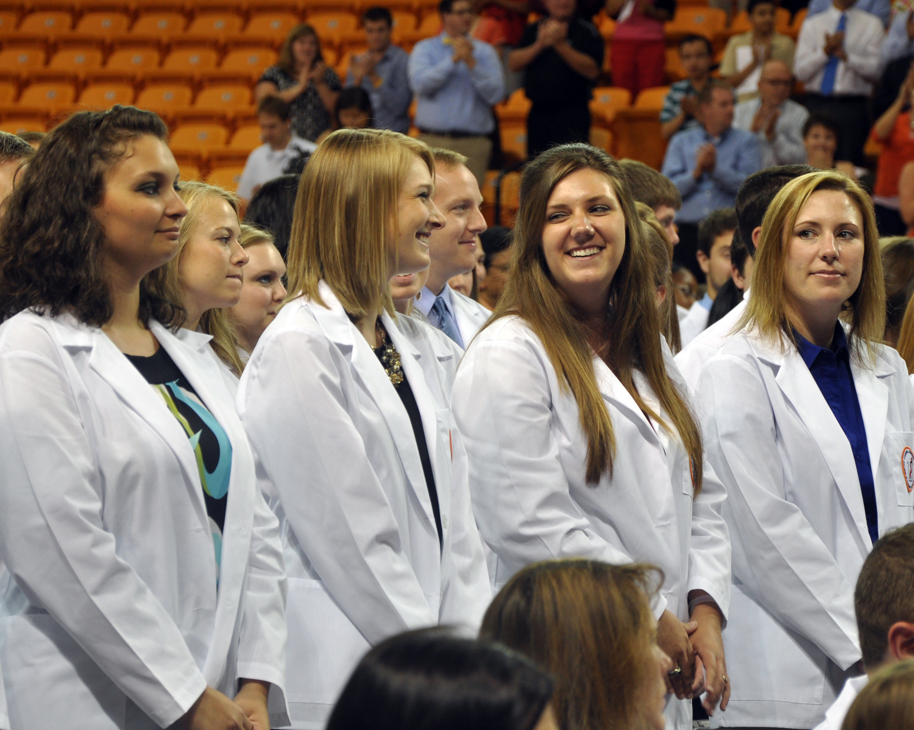 Pharmacy and PA students enter health professions through White Coat