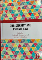 Photo of cover of book Christianity and Private Law