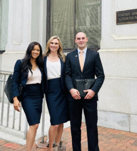 Photo of Campbell Law advocates at Moot Court Competition in Richmond