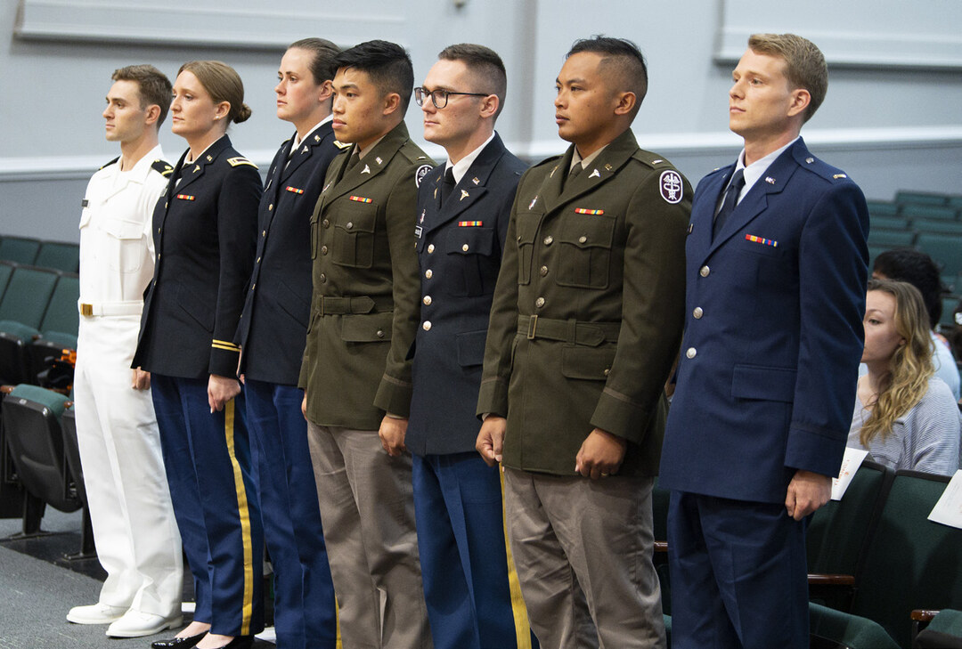 Med school military students honor veterans with personalized flags News Campbell University