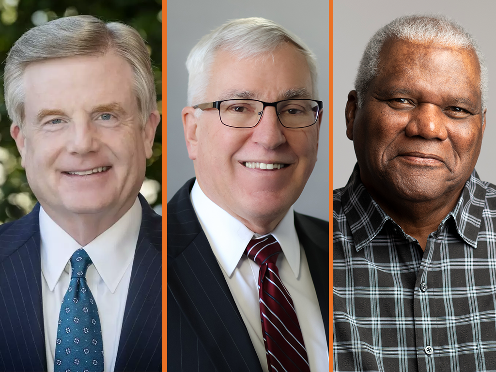 2025 Distinguished Alumni - Luther Starling Jr., Tim Stevens and Cordell Wise