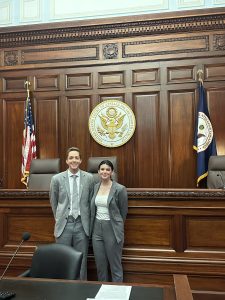 Photo of Team 2 Robert Massey '26 and Shannon Conrad '26