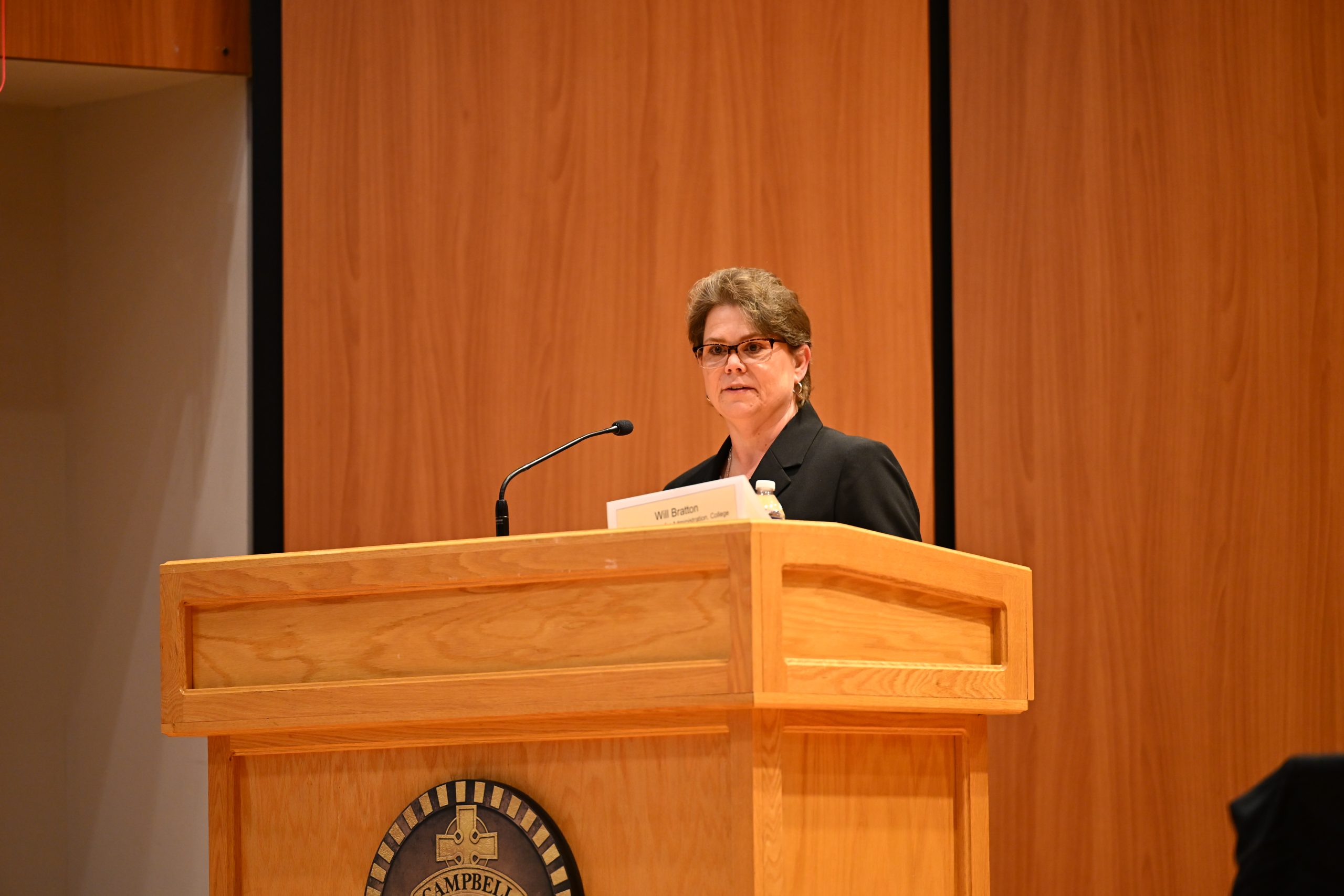 Carmellia Webb addressing the group