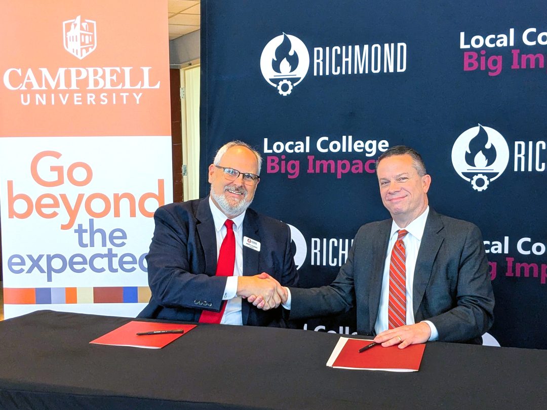 Campbell partners with Richmond CC to ensure seamless transfer pathway ...