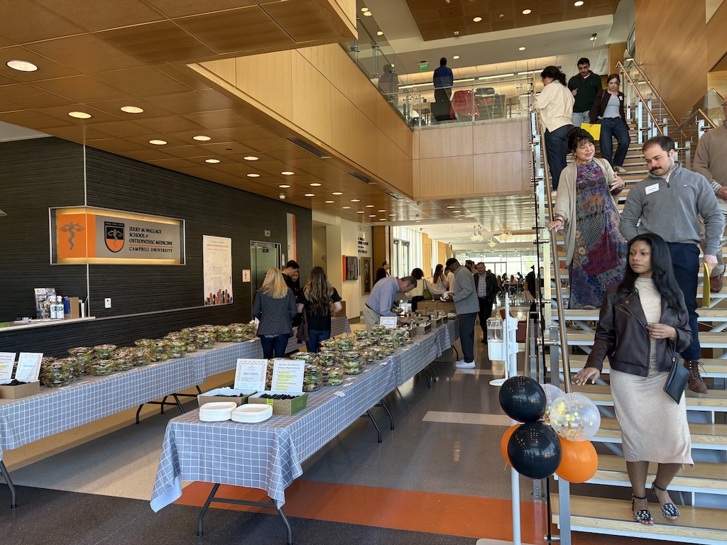 serving lunch at Accepted Students Day