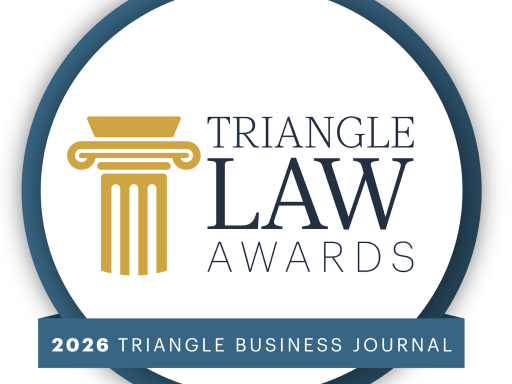 Graphic that says Triangle Law Awards 2026 Triangle Business Journal