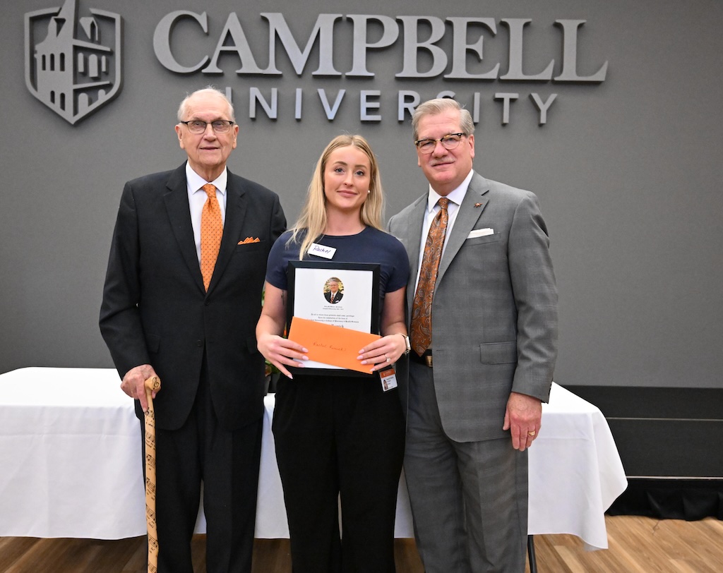 Photo of Dr. Jerry Wallace, Rachel Remick and Dr. John Roberson