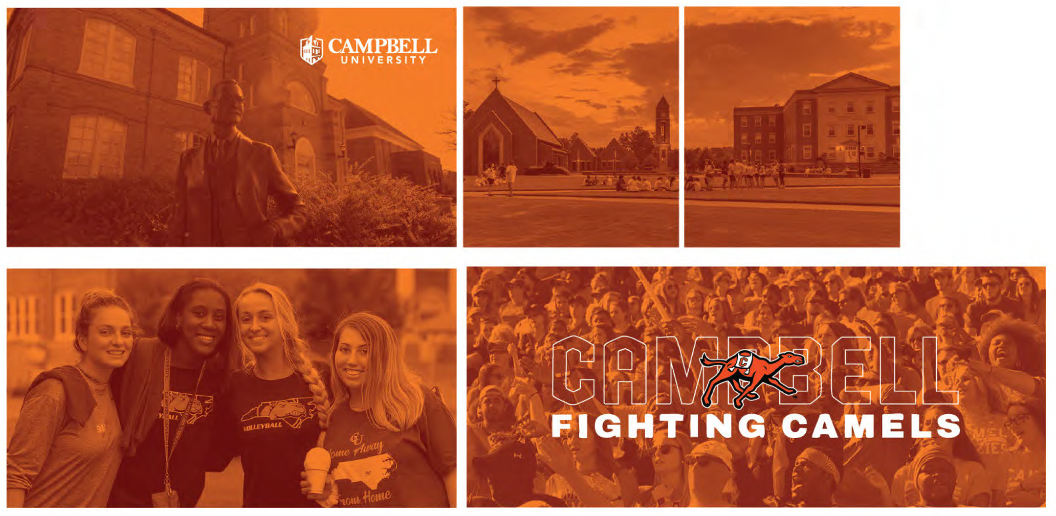 Orange murals showing Campbell photography
