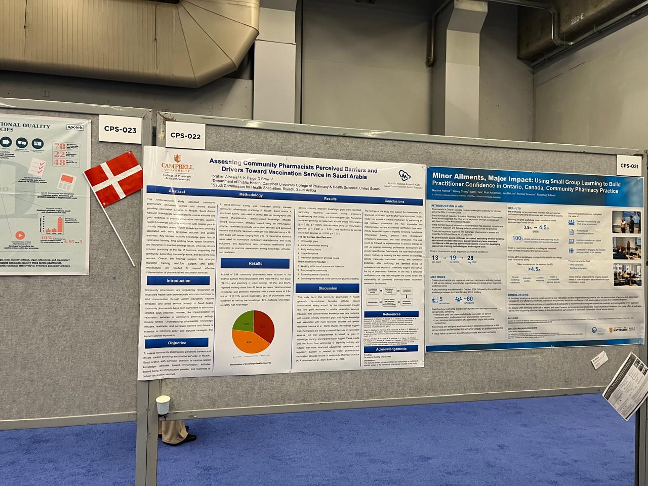Research poster on display board