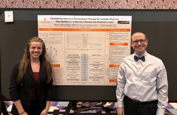 Campbell student Dr. with Dr. Robert Agnello during PAINWEEK 2026 in Las Vegas