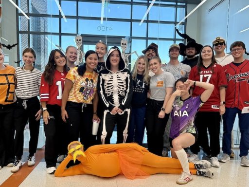 CUSOM and CPHS students learn and collaborate during the Haunted Hospital event.