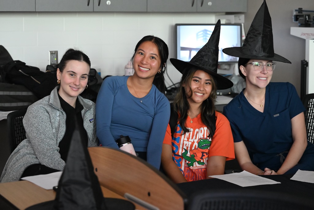 CUSOM and CPHS students learn and collaborate during the Haunted Hospital event.