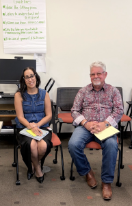 Photo of Campbell Law's RJC's Eunice Torres-Browder and Professor Jon Powell '98