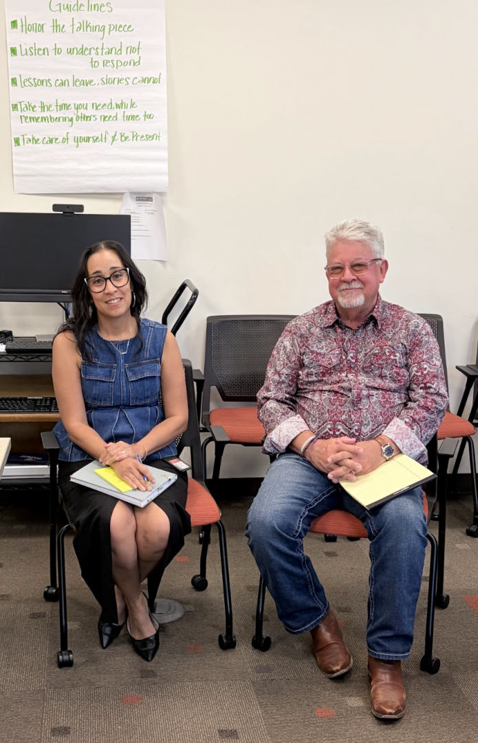 Photo of Campbell Law's RJC's Eunice Torres-Browder and Professor Jon Powell '98