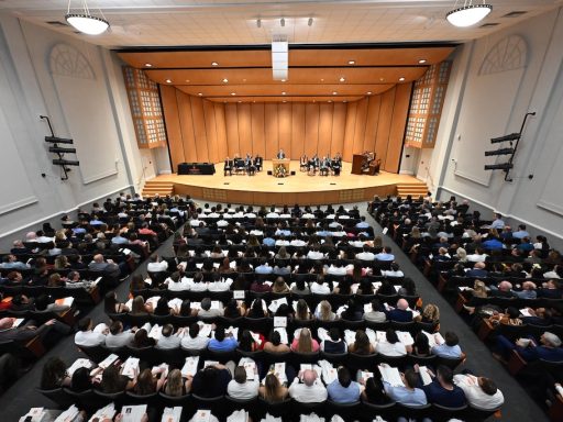 Photo of CUSOM white coat ceremony.